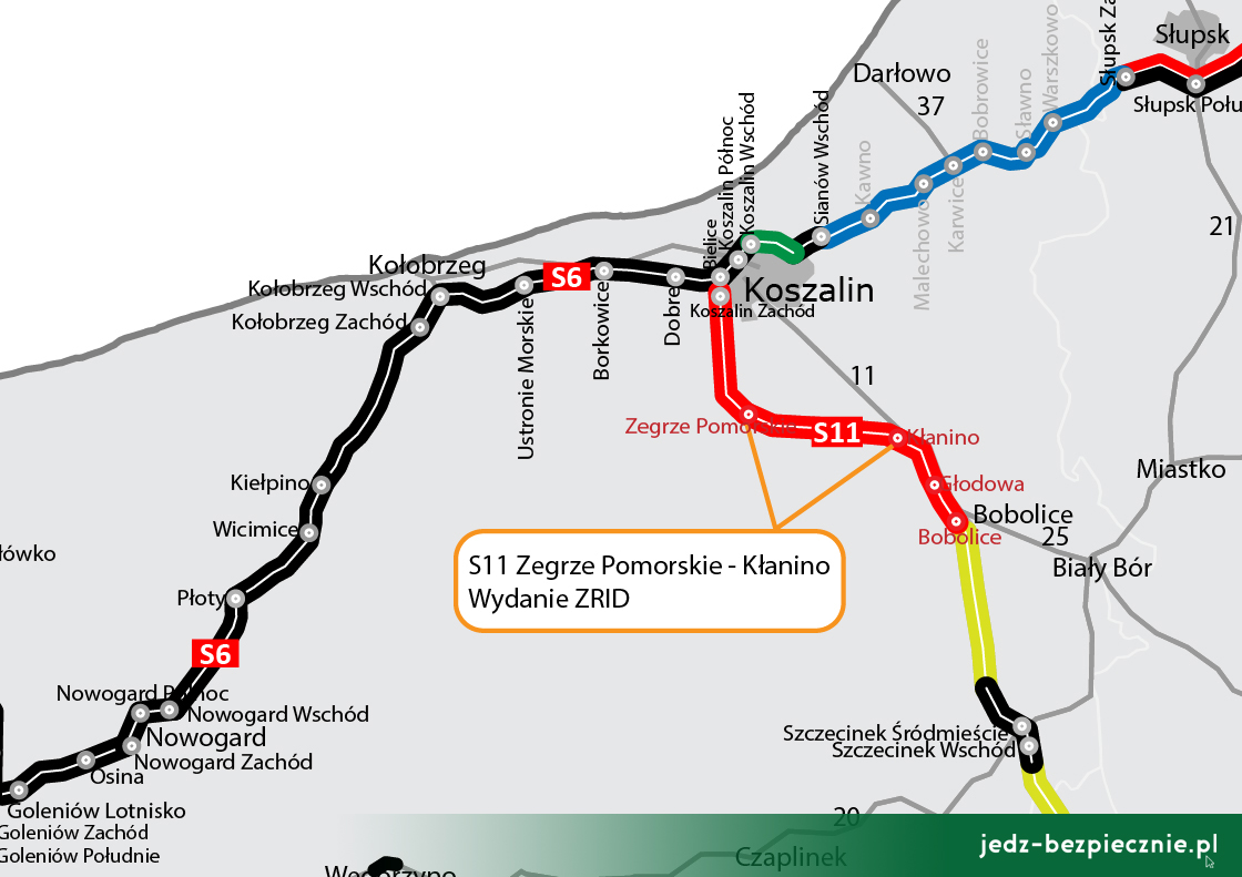 Polskie drogi - rozpoczęcie budowy S11 Zegrze Pomorskie - Kłanino
